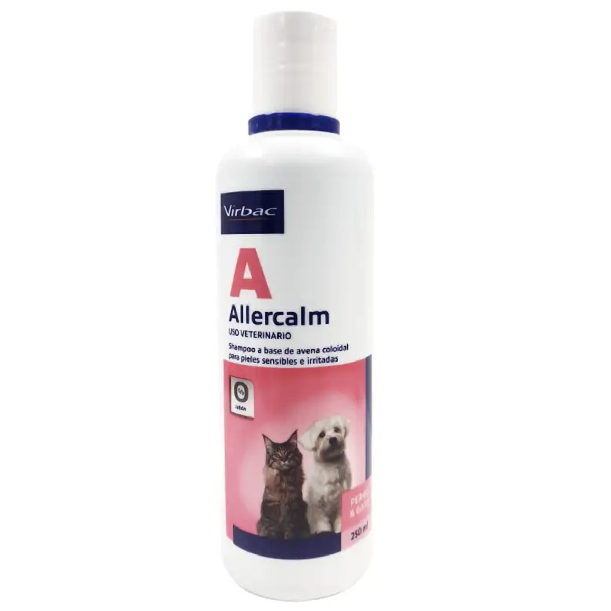 VIRBAC - Virbac Shampoo Allercalm De Avena Para Pieles Irritadas - Blanco