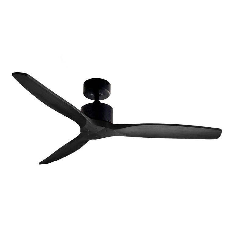 PRIMATERM Ventilador de Techo Aviador Negro Ajustable 52”