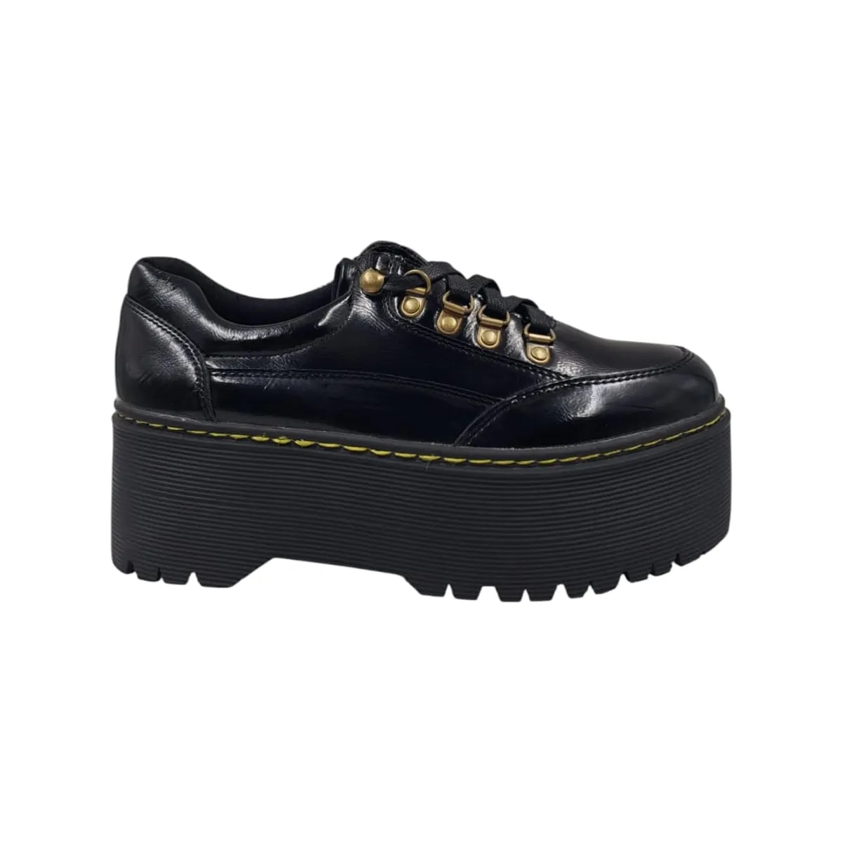 HERIEL - Zapato Negro Plataforma Mujer