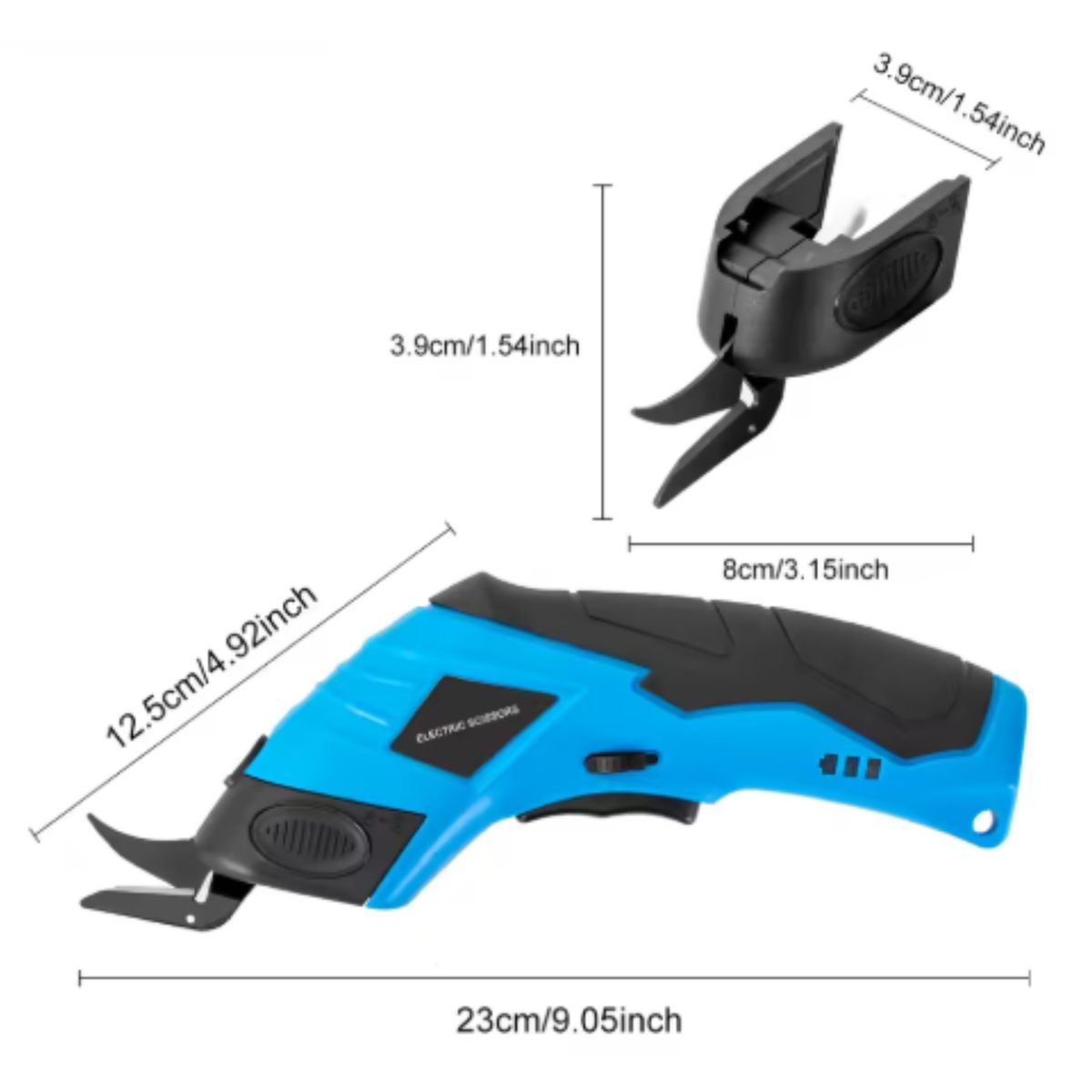CRUSEC - Tijera Cortadora Eléctrica Recargable Automatica Portatil