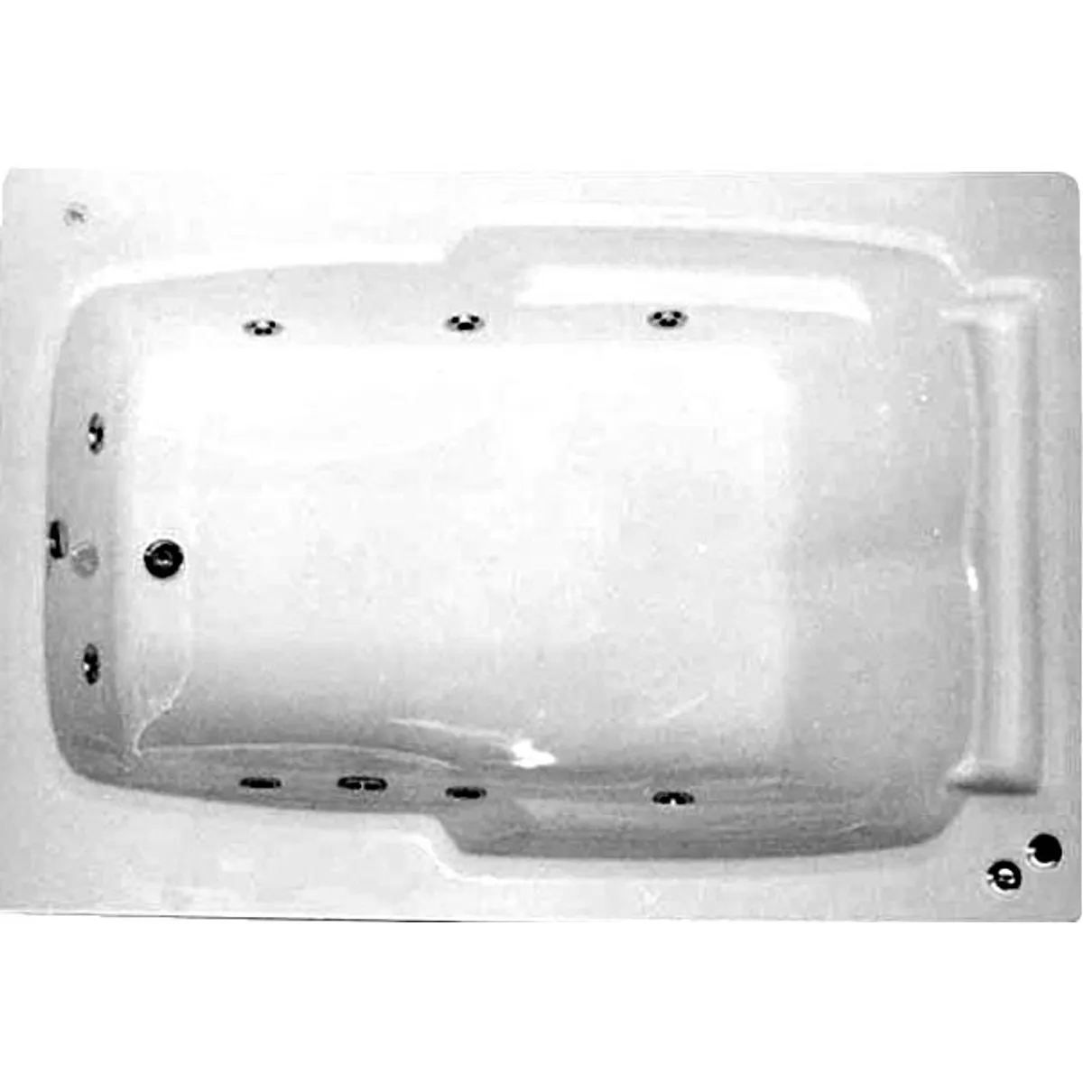 NORGLAS - TINA HIDROMASAJE 177X122 IZQUIERDA