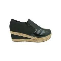 HERIEL - Zapato Panchita Negra Plataforma