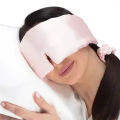 MAS DESCANSO - Antifaz de Seda King - Rosado