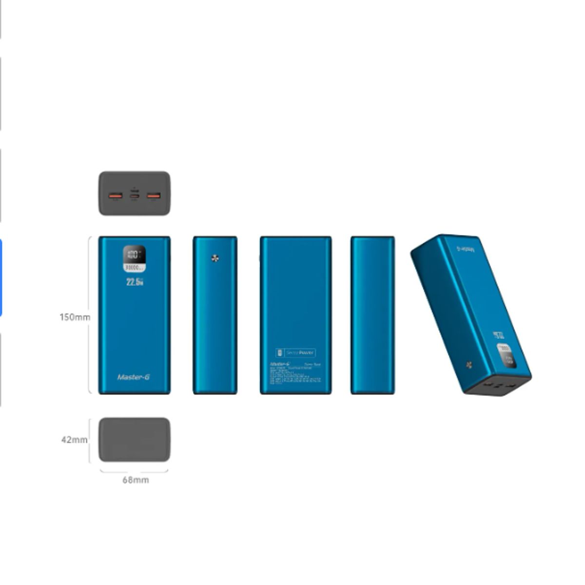 MASTER G - Cargador Portatil Bateria Power Bank Master-g 30000mah 225w