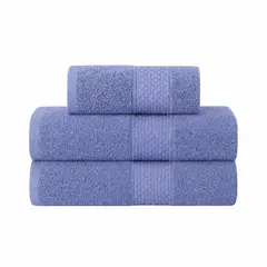 GARSIL - Pack De 3 Toallas De Baño Algodon Cuerpo y Mano Azul