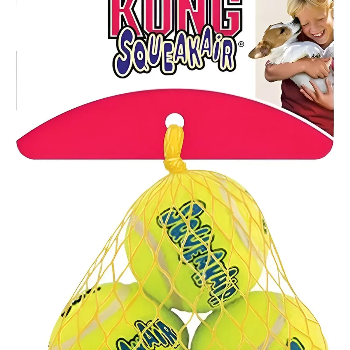 KONG - Pelota Para Perro Kong Ball Squeak Air Talla S 3 Unidades