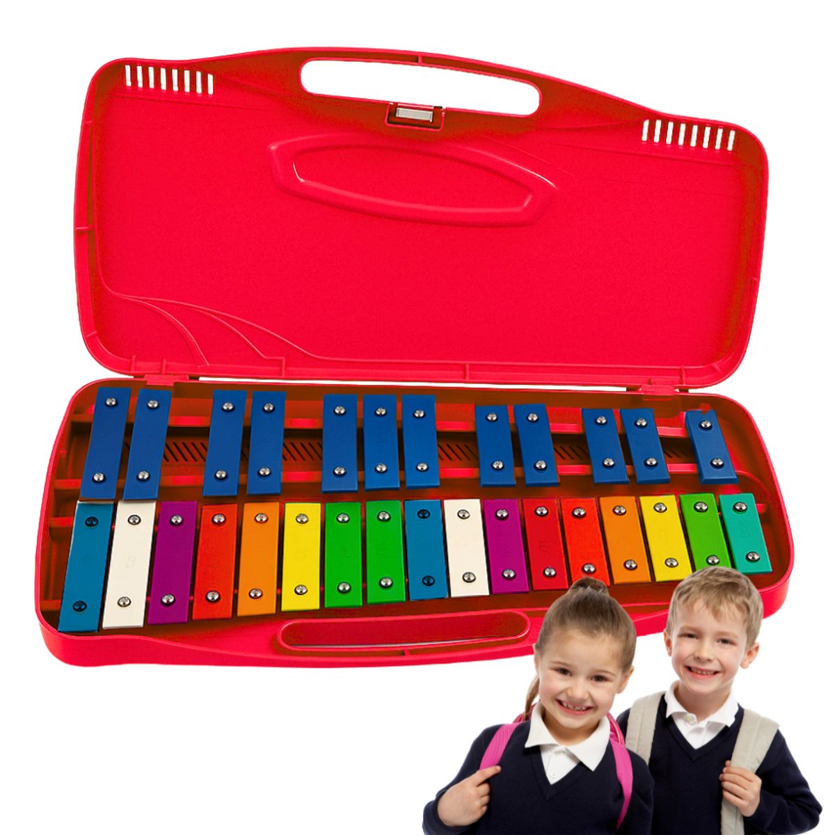 GENERICO - Metalofono Cromatico 25 Notas Infantil Escolar Pre Escolar