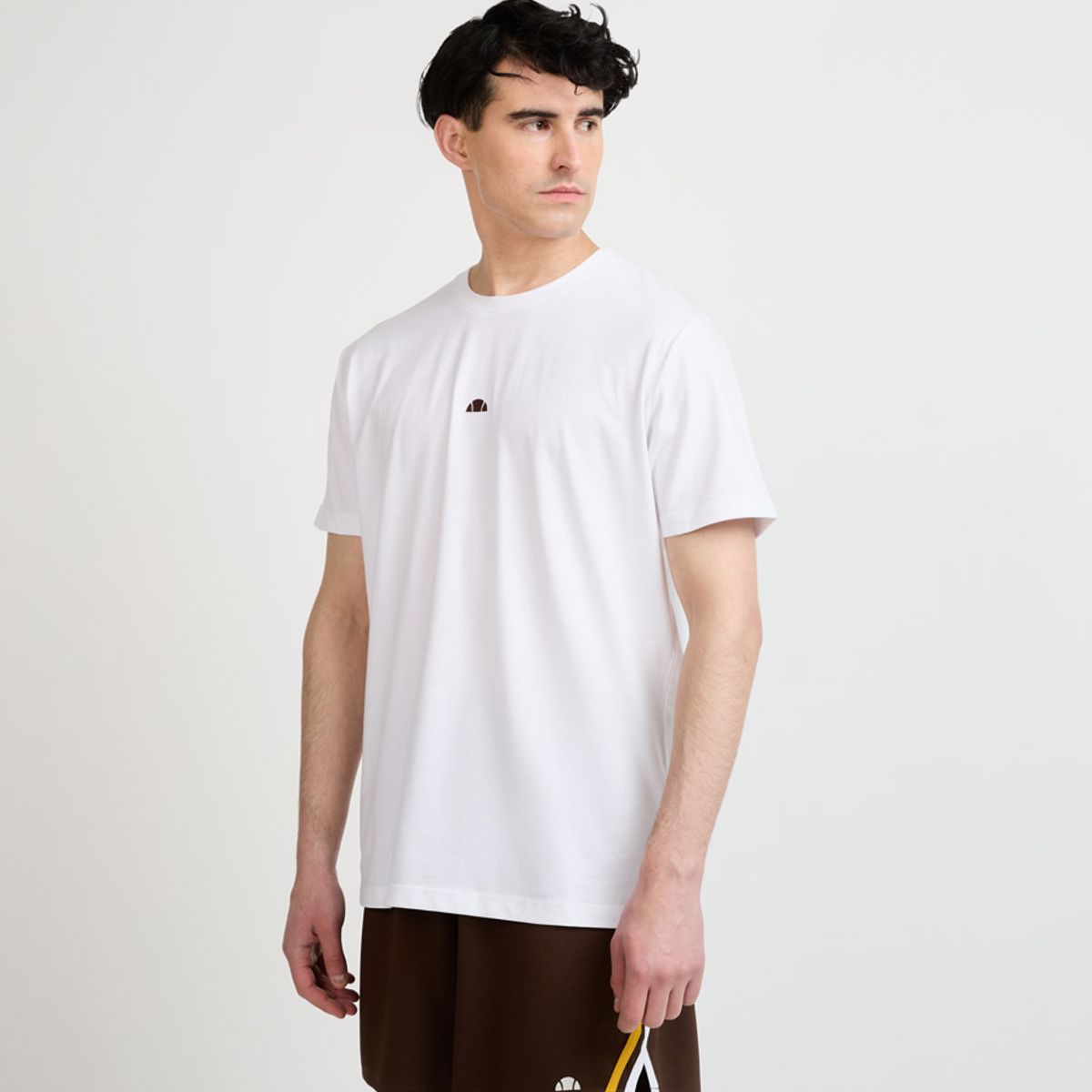ELLESSE - POLERA HOMBRE ELLESSE BRIEN  BLANCO/CAFÉ