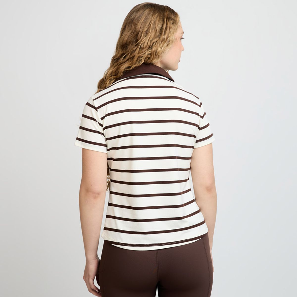 ELLESSE - POLERA MUJER ELLESSE LORY RAYAS/CAFÉ
