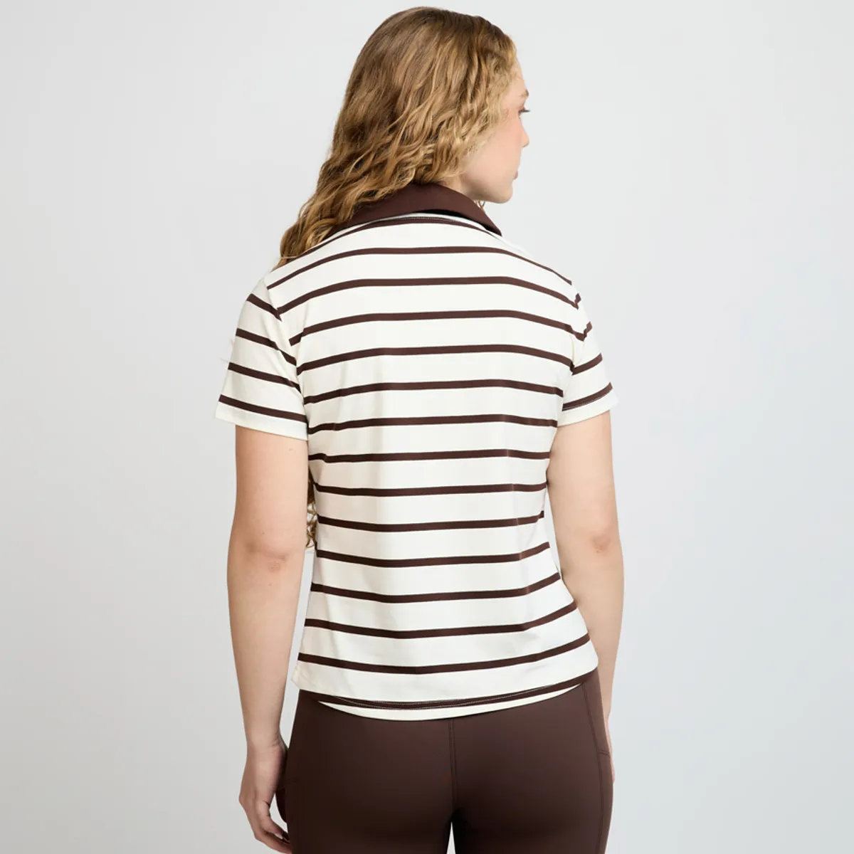 ELLESSE - POLERA MUJER ELLESSE LORY RAYAS/CAFÉ