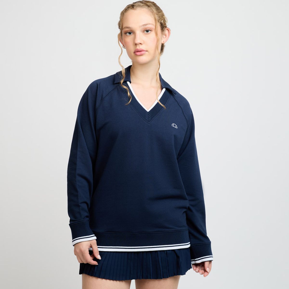 ELLESSE - POLERON MUJER ELLESSE TITA AZUL MARINO