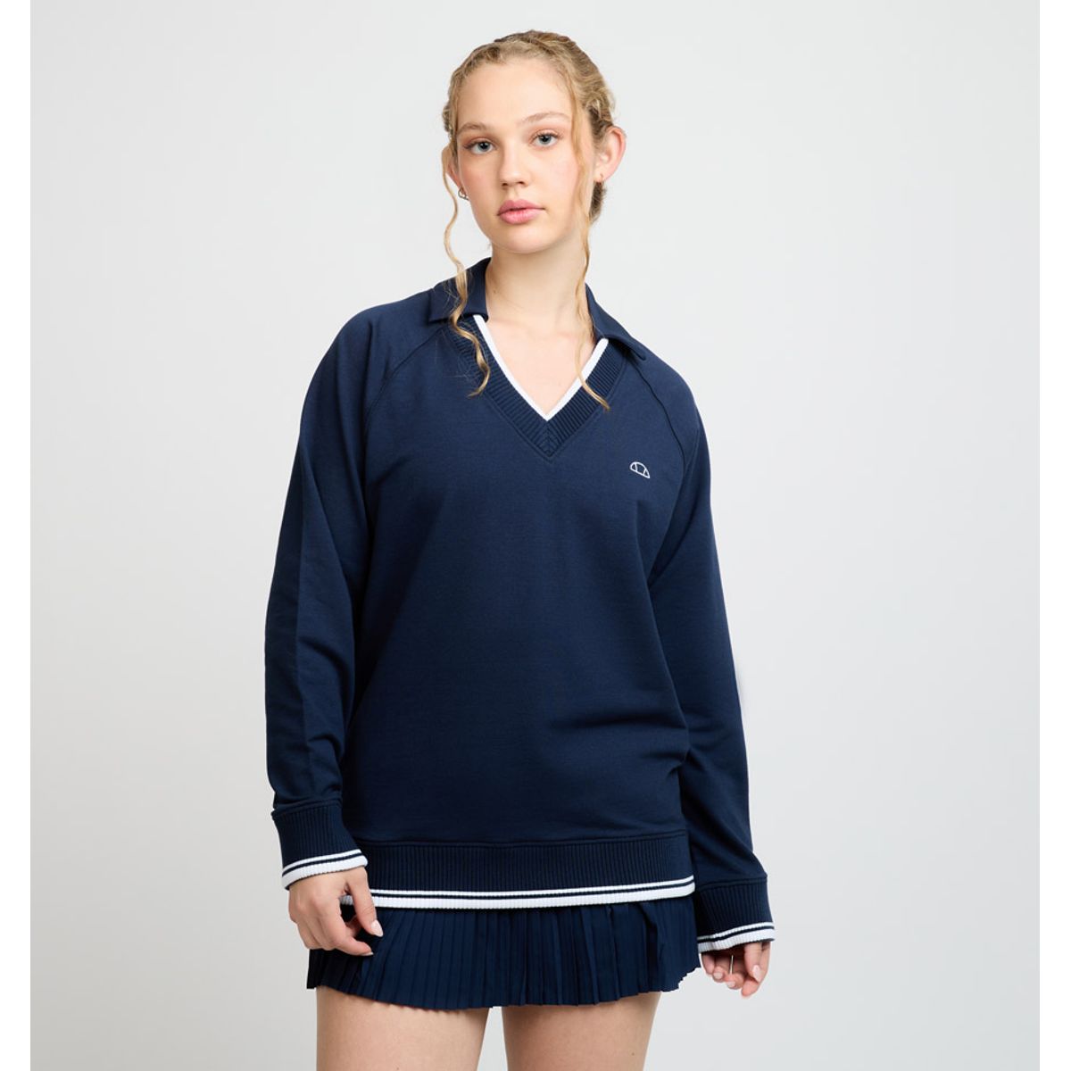 ELLESSE - POLERON MUJER ELLESSE TITA AZUL MARINO