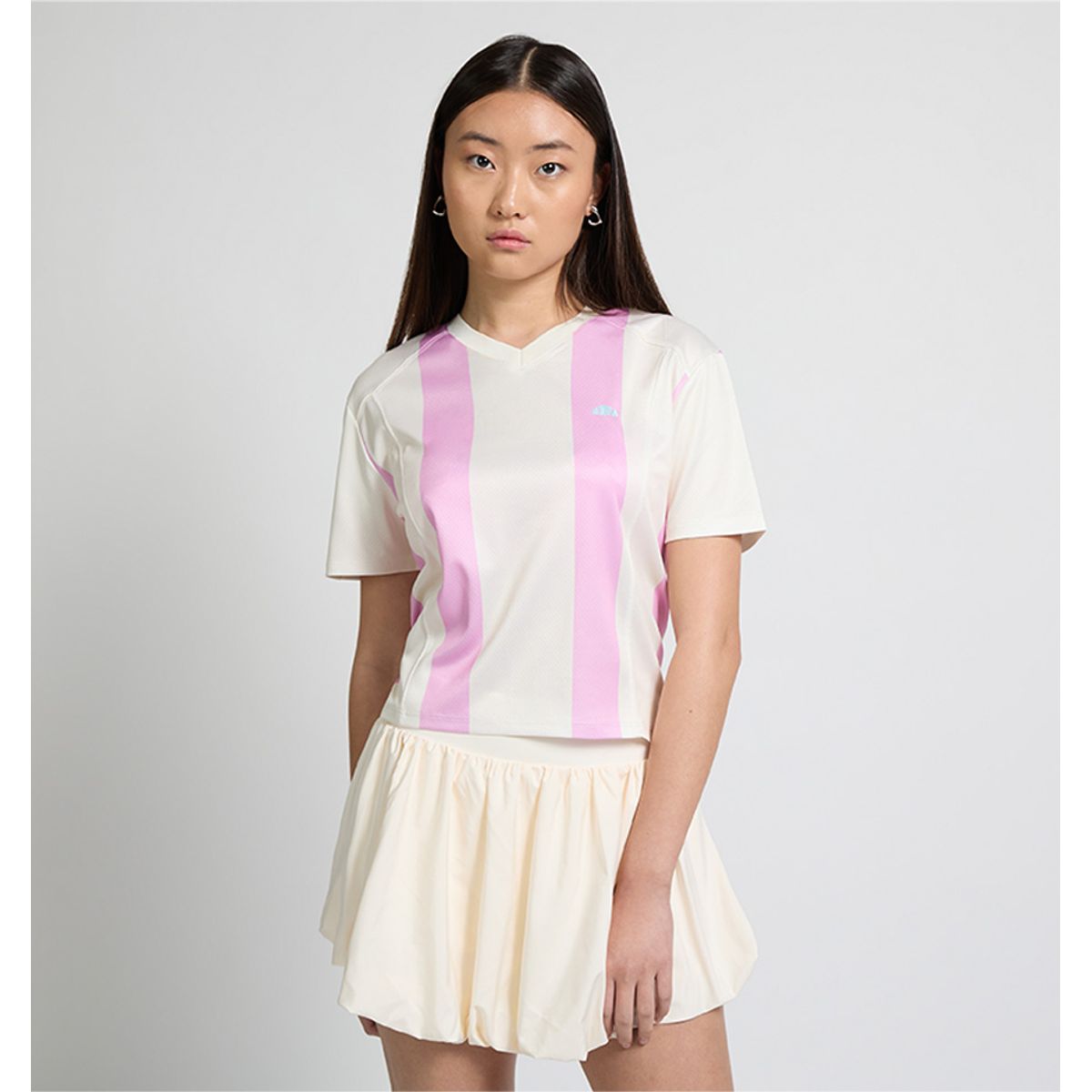 ELLESSE - POLERA MUJER ELLESSE GIGI ROSADO CLARO/BLANCO