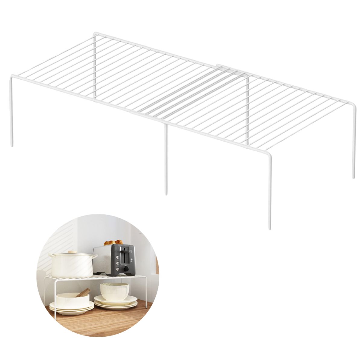 GENERICO - Repisa Extensible Almacenamiento Organizador Cocina Hogar