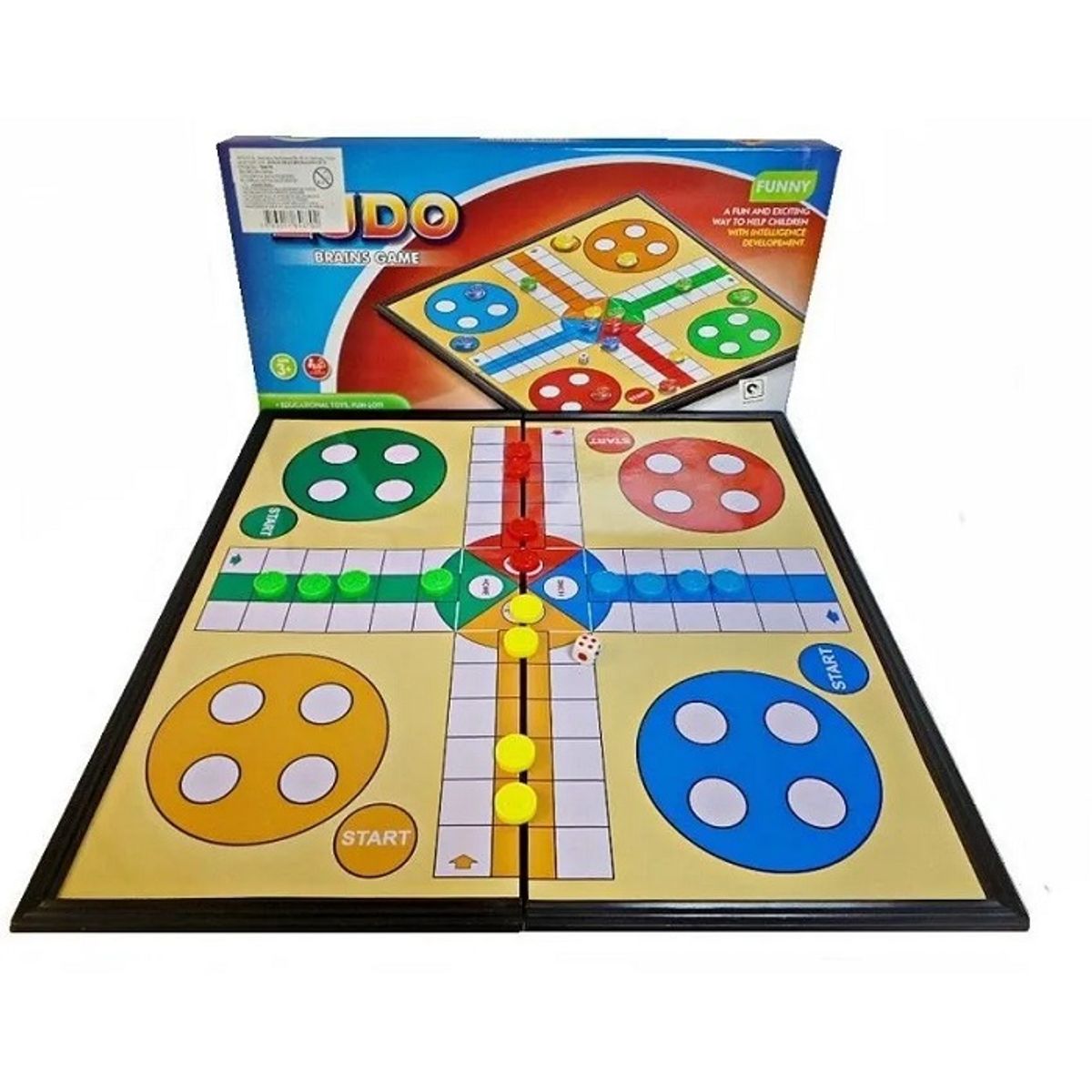 GENERICO - Juego De Mesa Ludo Magnético Clásico Tablero Familiar