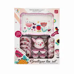 MAGNETICS - Juego de Té Boutique Rosado 15pcs