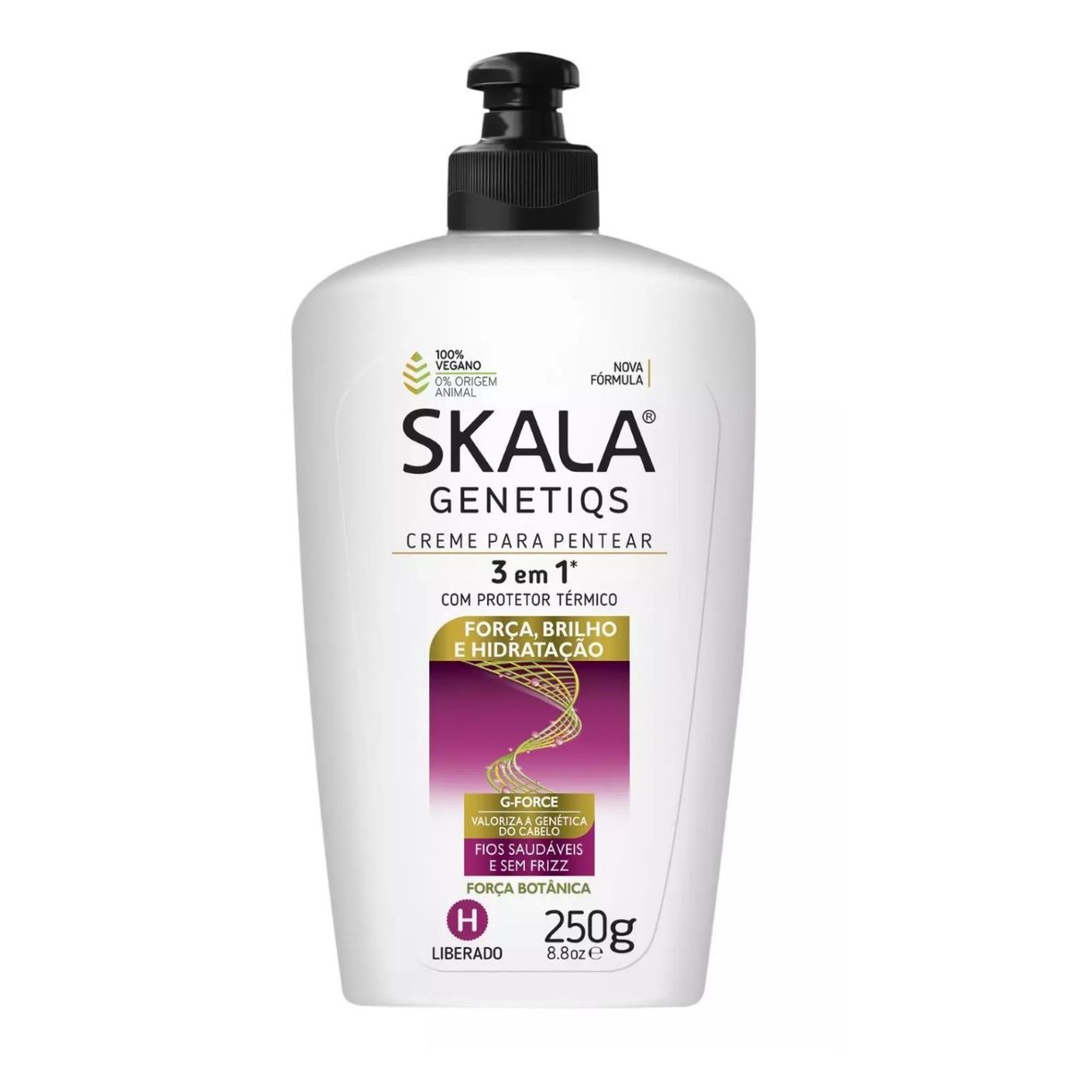SKALA - Crema de Peinar Skala Genetiqs 3en1 250ml Fuerza Brillo Termoprotector Hidrata