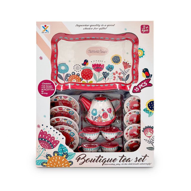 Juego de Te Boutique Rojo 15pcs