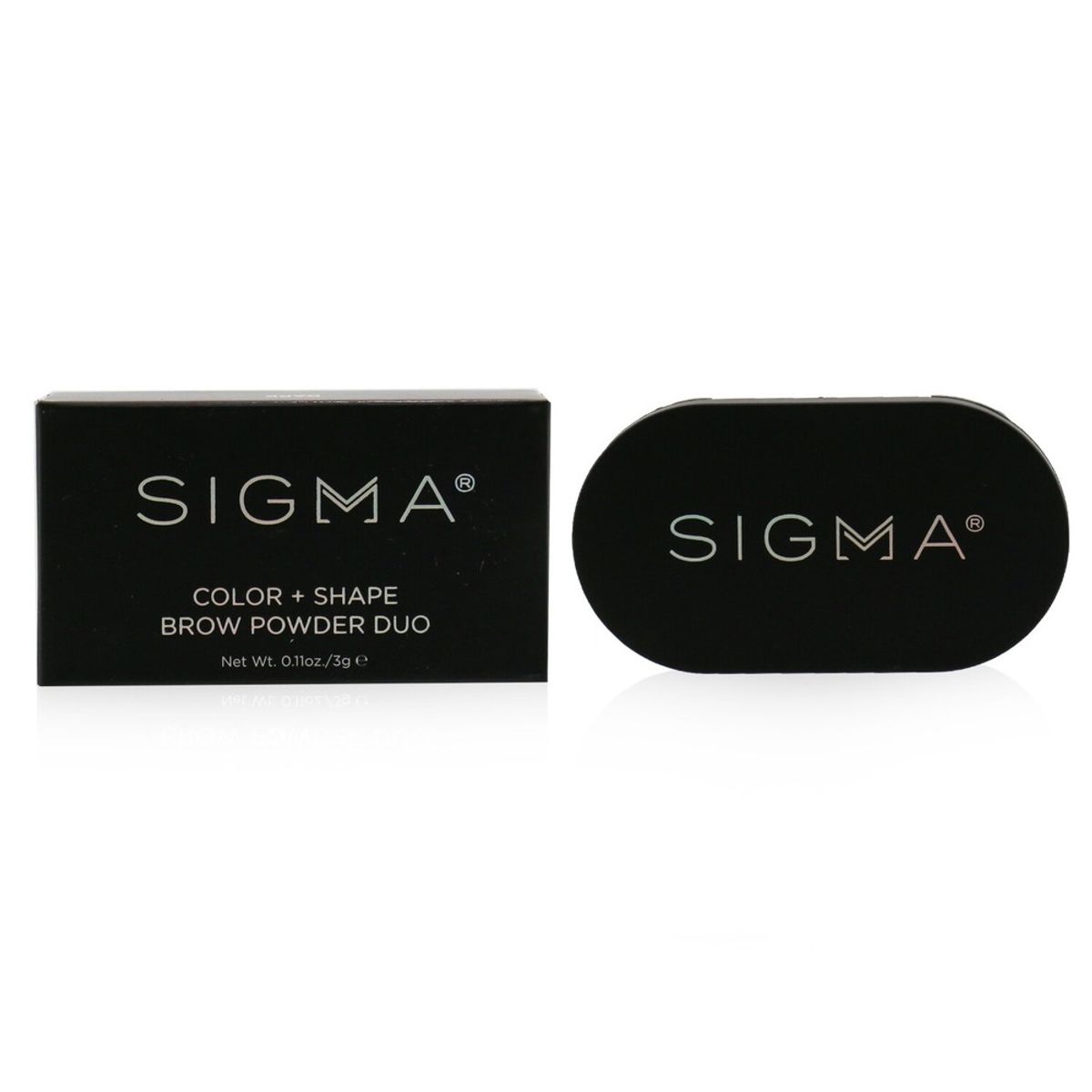 SIGMA BEAUTY - Dúo de polvos para cejas Color + Shape Brow Powder Duo tono Dark  Sigma Beauty