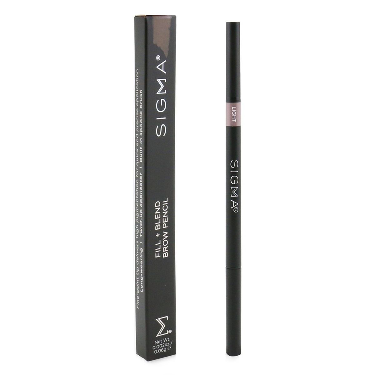 SIGMA BEAUTY - Lápiz de cejas Fill + Blend Brow Pencil tono Light  Sigma Beauty