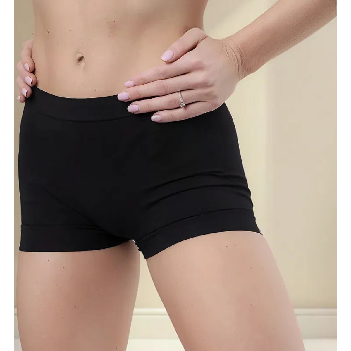LOOK SHOP - Pack 3 Calza Corta Colegio, Short Mujer. Lycra Microfibra 264