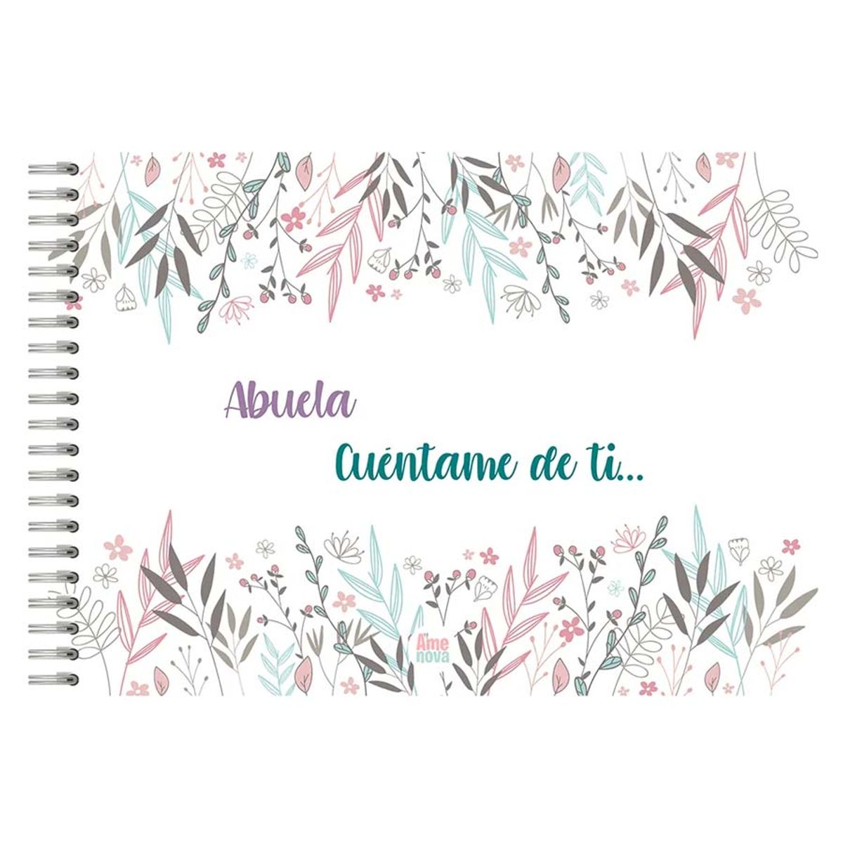 ELAB PROPIA - Abuela cuéntame de ti  Diseño Floral Pink