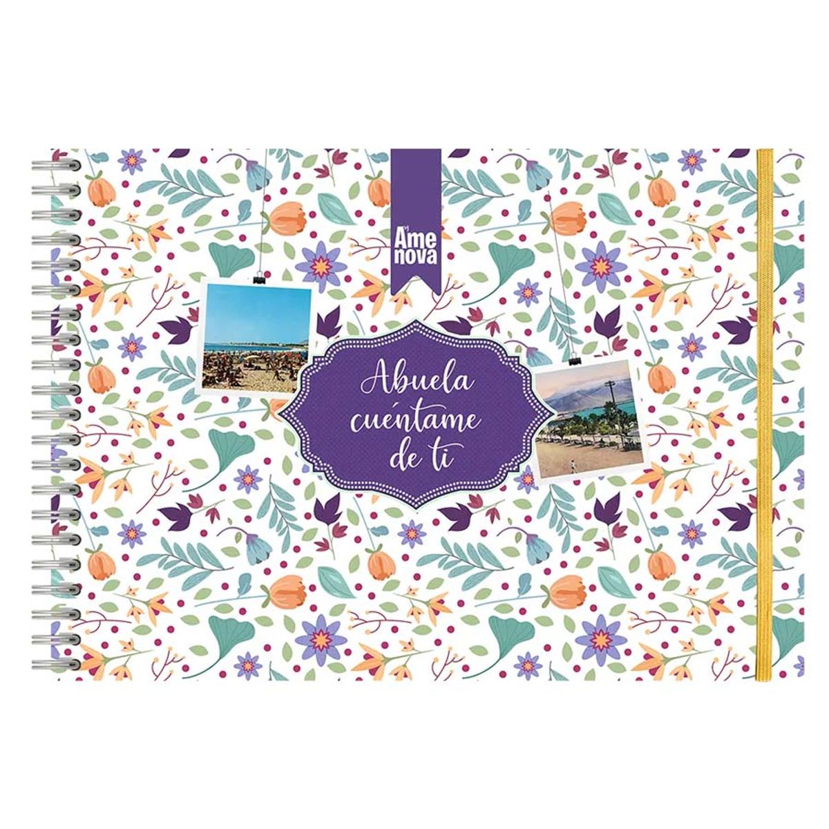 ELAB PROPIA - Abuela cuéntame de ti  Diseño Purple Memories