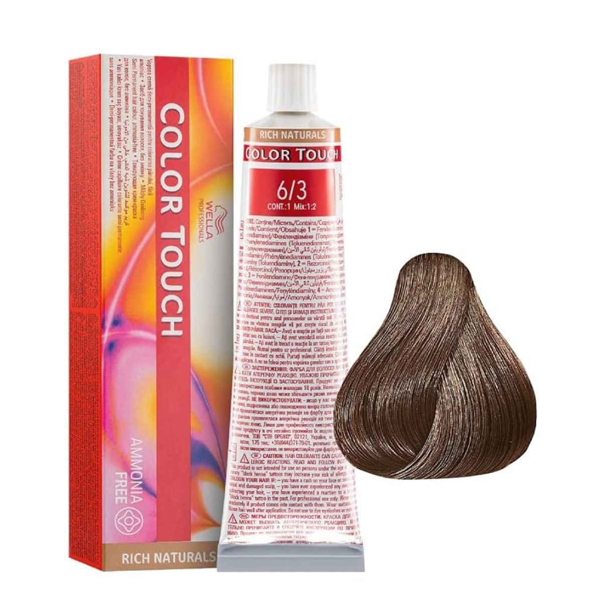 WELLA - Tinte Wella Color Touch 6.3 Rubio Oscuro Dorado 60gr
