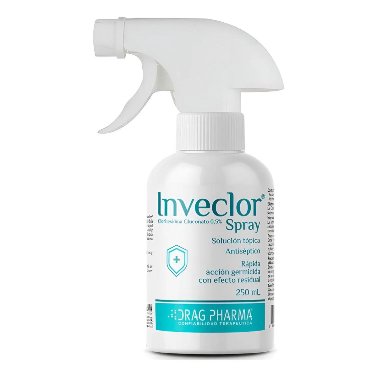 DRAG PHARMA - Inveclor Spray Solución Tópica Antiséptica 250ml Perro Gato