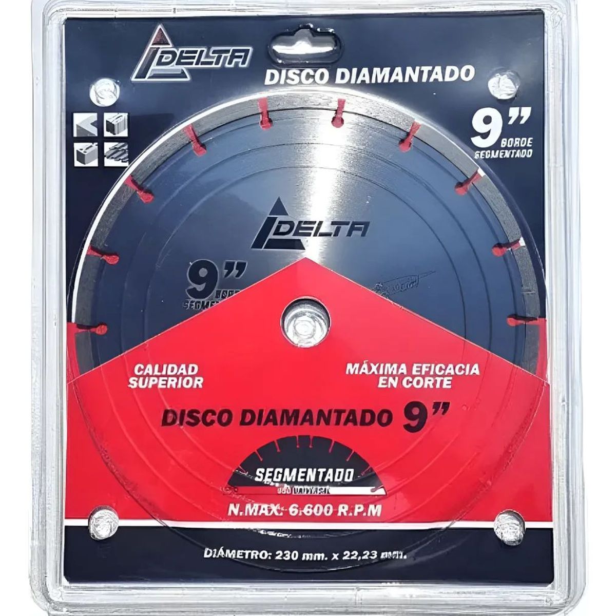 METALFER - Disco Diamantado Segmentado Delta 9 X 22.23mm