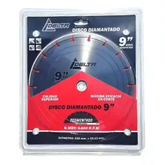 METALFER - Disco Diamantado Segmentado Delta 9 X 22.23mm