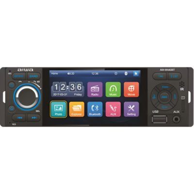 Imagen 2 del producto Radio Auto 1 Din Con Pantalla Tactil De 4'' Aw-w440bt