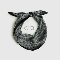 Set Pañuelo Y Aros Mujer Plisados