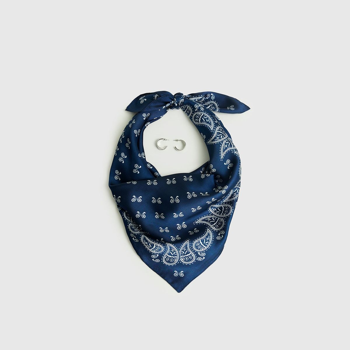 LOUNGE - Set Pañuelo Y Aros Mujer Estampado