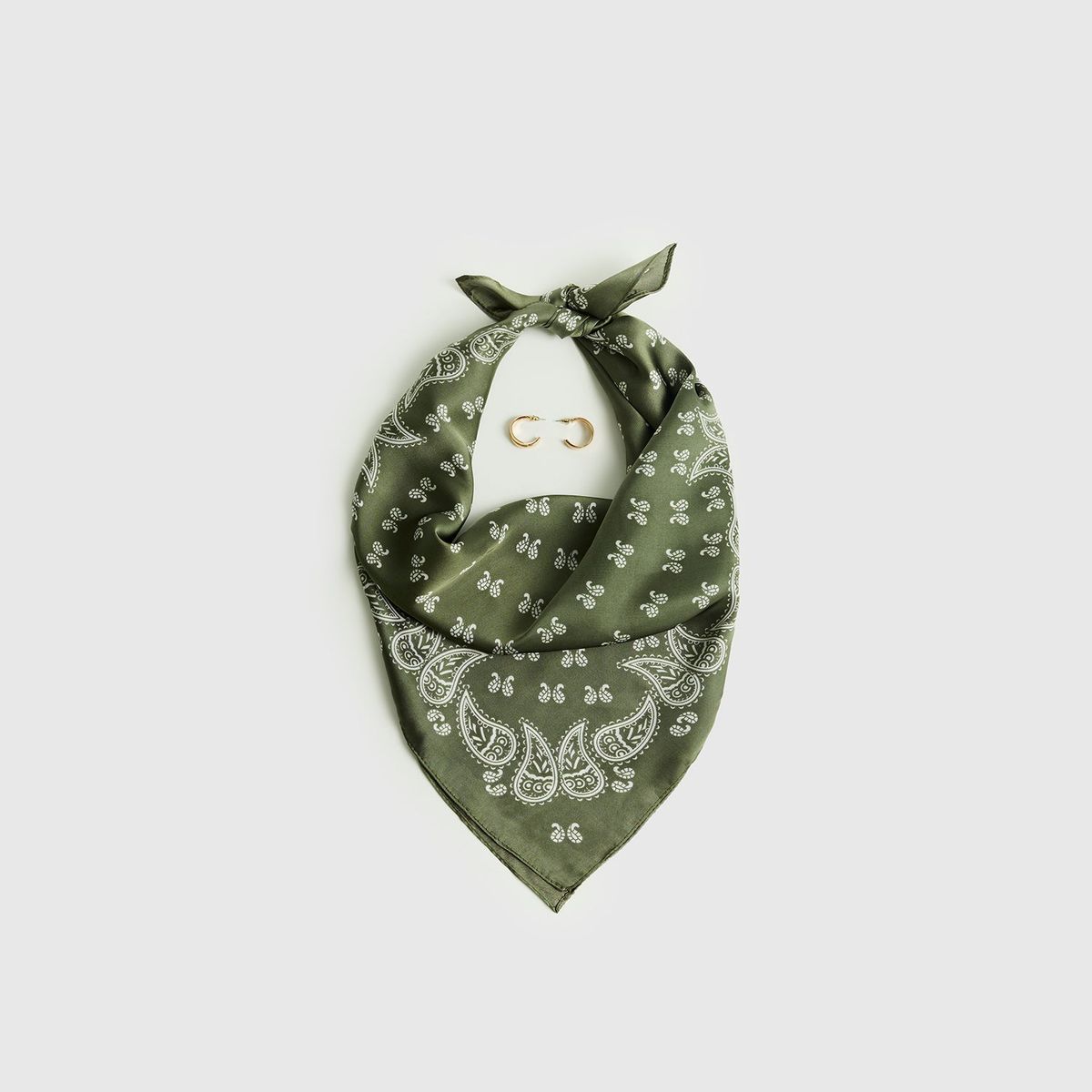 LOUNGE - Set Pañuelo Y Aros Mujer Estampado