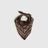 Set Pañuelo Y Aros Estampado Flores