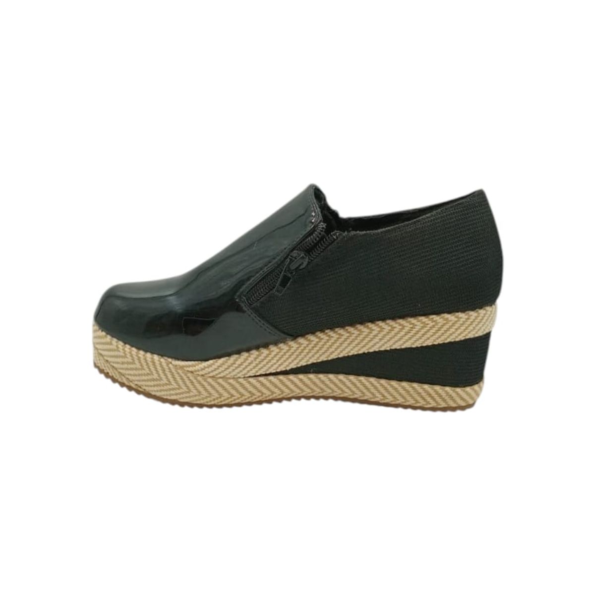 HERIEL - Zapato Panchita Negra Plataforma