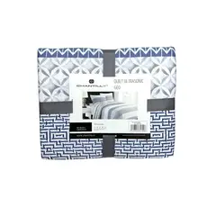 CHANTILLY - Cubrecama Quilt Básico Estampado Ultrasónico 2 plazas