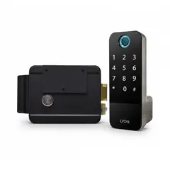 LYON COMERCIAL - Cerradura Digital Huella Bluetooth Exterior Doble Lector - Apertura a la Izquierda