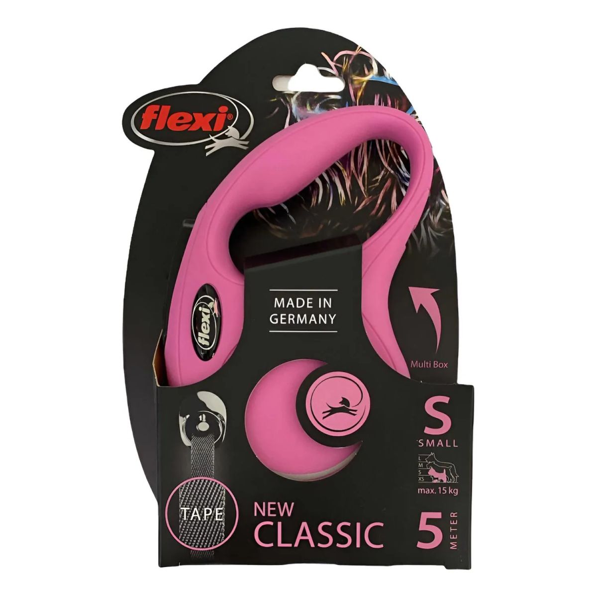 FLEXI - Correa Retráctil Para Perro Flexi Classic Talla S Max. 15kg - Rosa