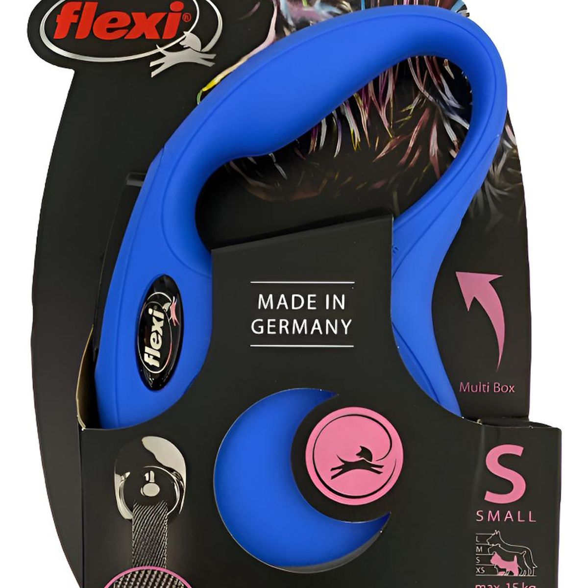 FLEXI - Correa Retráctil Para Perro Flexi Classic Talla S Max. 15kg - Azul