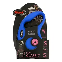 FLEXI - Correa Retráctil Para Perro Classic Talla S Max. 15kg - Azul