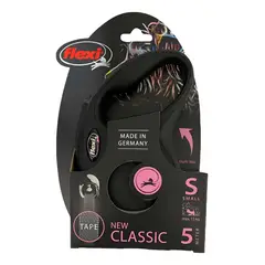 FLEXI - Correa Retráctil Para Perro Classic Talla S Max. 15kg - Negro