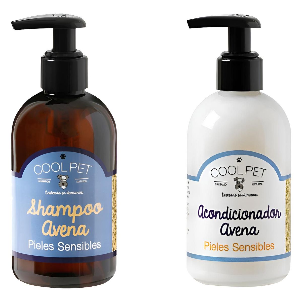COOLPET - Shampoo Y Acondicionador Coolpet Perro Gato Pieles Sensibles Pomelo / Lima Verbena - Blanco