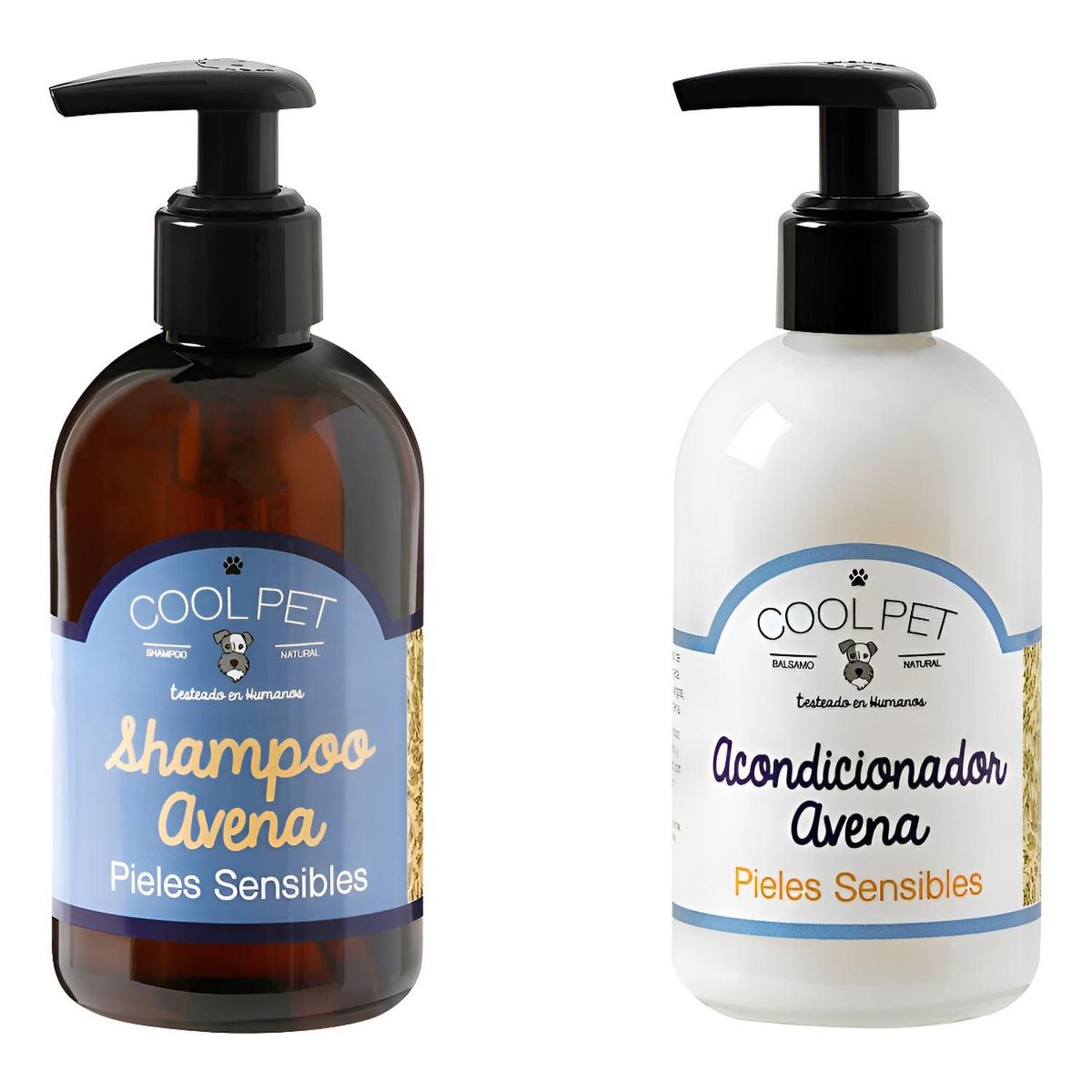 COOLPET - Shampoo Y Acondicionador Coolpet Perro Gato Pieles Sensibles Pomelo / Lima Verbena - Blanco
