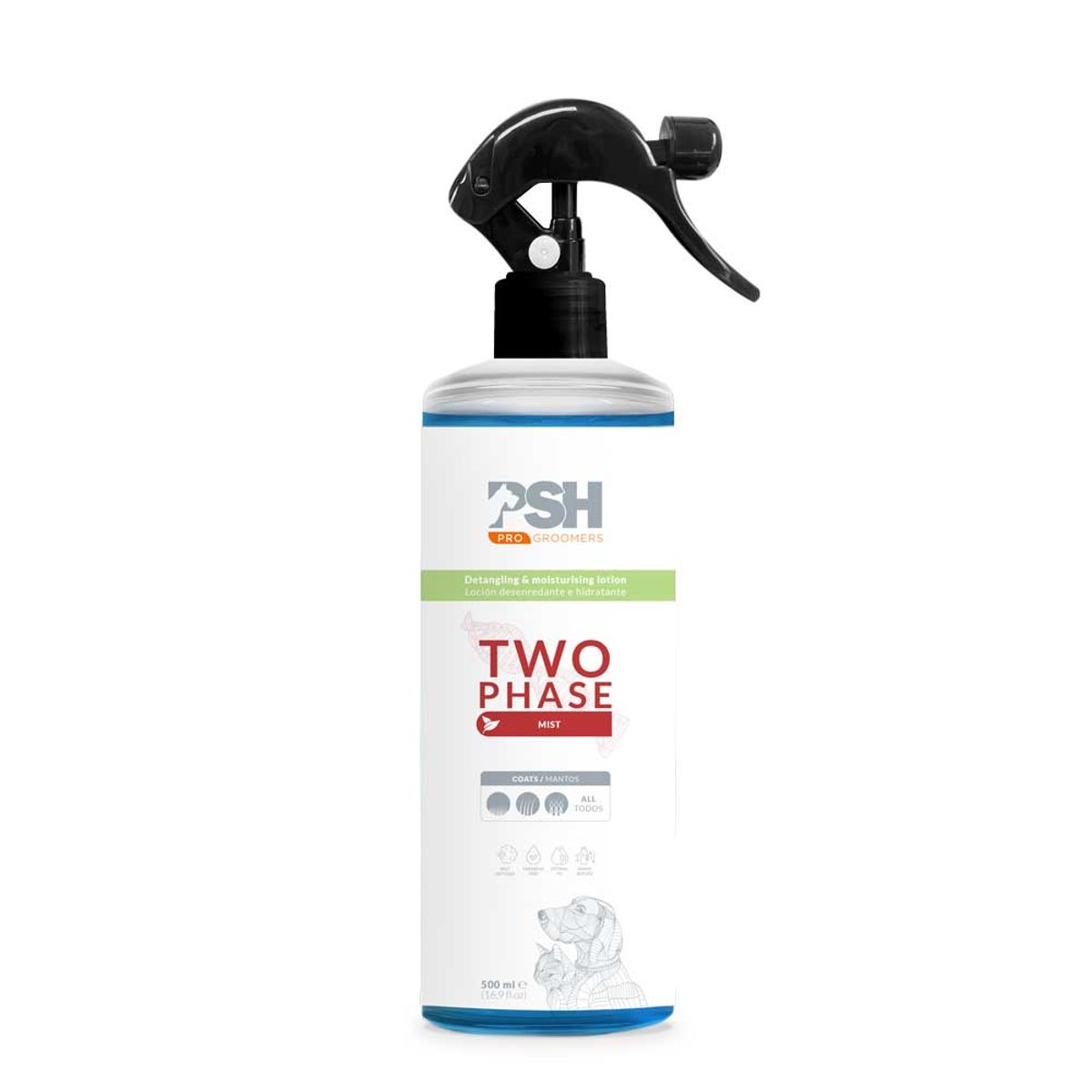 GENERICO - Acondicionador Desenrededante e Hidratante Two Phase Mist PSH Pro 500 ml