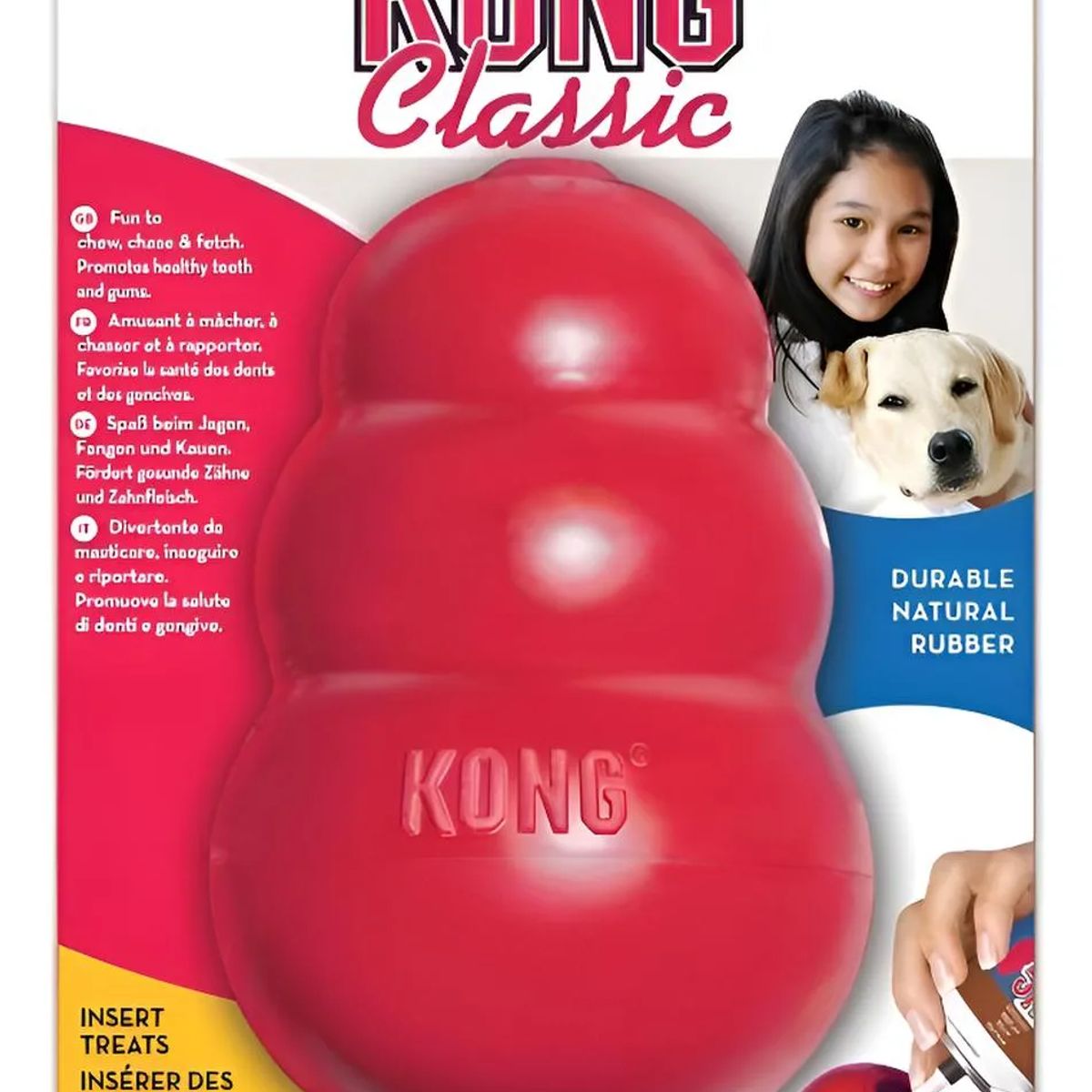 KONG - Juguete Kong Classic Para Mascotas Perros Talla Xxl 38+ Kg
