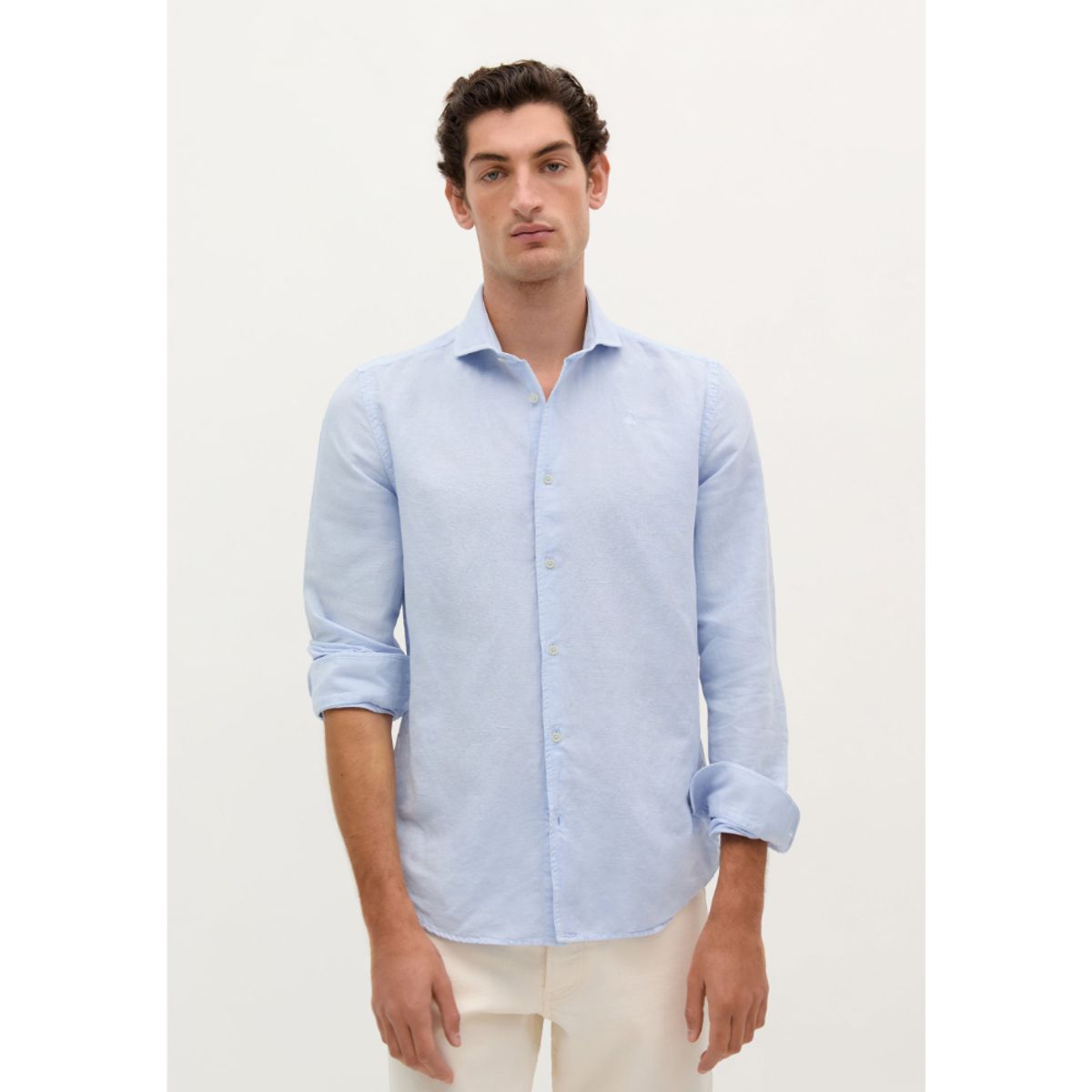 SCALPERS - CAMISA LINO CALAVERA