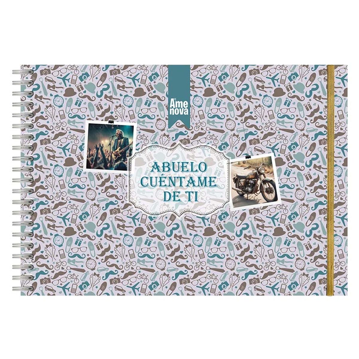 ELAB PROPIA - Abuelo cuéntame de ti  Diseño Old School Grandpa