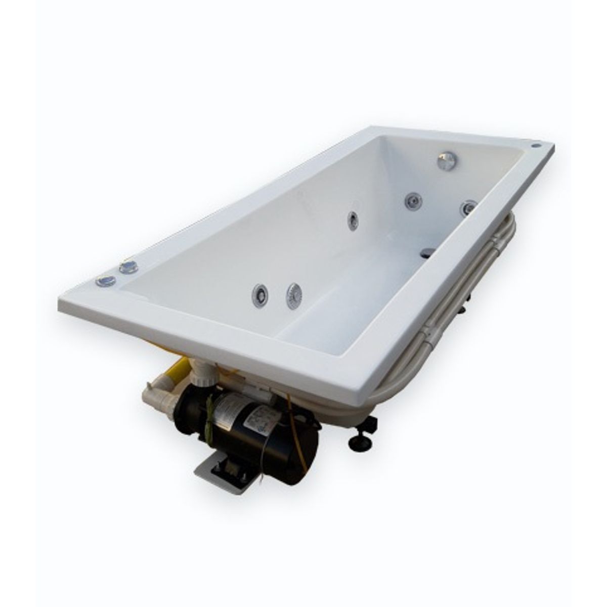 NORGLAS - Tina Hidromasajes Cube 180x80 cm Izquierda para una persona